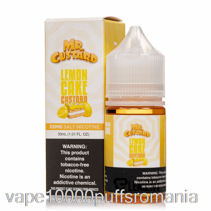 Vape Romania Lemoncake Custard - Mr Custard Salts - 30ml 50mg